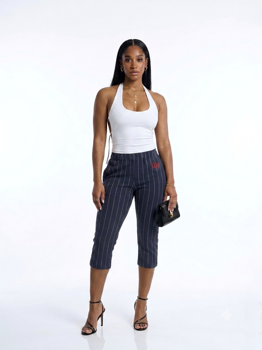 Pin Stripe Capris